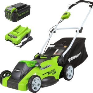 Greenworks Cortacésped Inalámbrico de 40V - Potencia y Comodidad